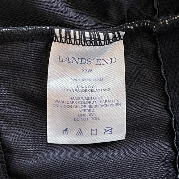 Lands End Swimsuit Top with Build in Bra - Size: 22W - Picture 7 of 8
